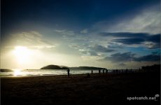 langkawi strand pantai chenang sonnenuntergang