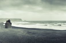 dyrholaey strand in vik in island