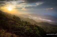 sunrise sonnenaufgang hill country sri lanka hdr