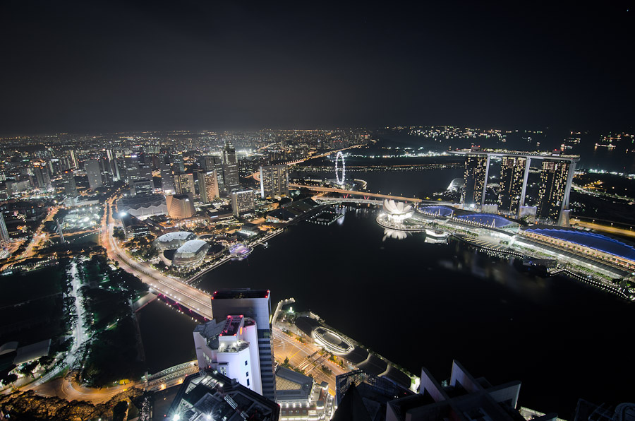 singapur nacht marina bay