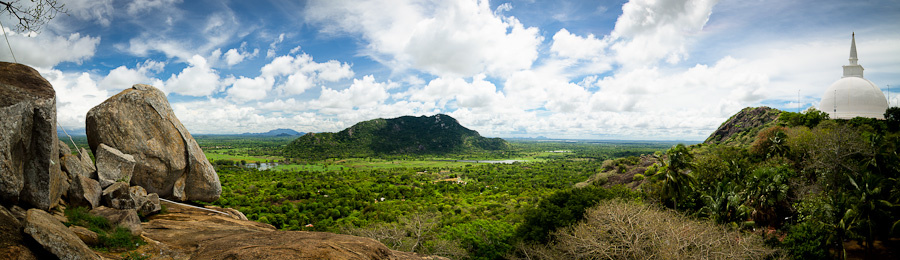 mihintale sri lanka panorama aussicht dagoba