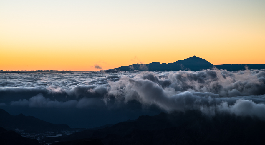 Der Teide vom Roque Nublo aus